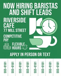 Hiring flyer example