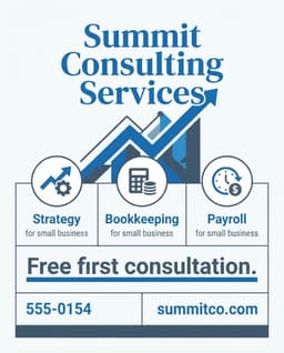 Business flyer example made with flyerease