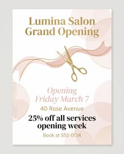 Barber shop grooming flyer example