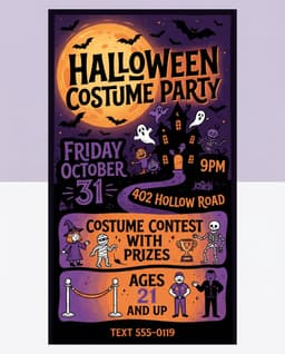 Festive event flyer example